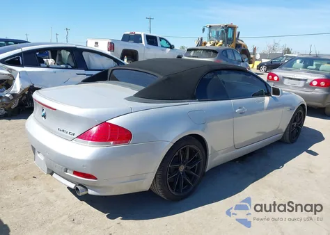 2005 BMW 645Ci из США, поврежденный, VIN WBAEK73415B323019